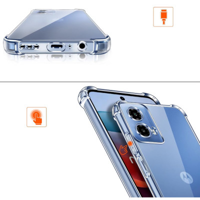 Чохол до мобільного телефона BeCover Anti-Shock Motorola Moto G35 Clear (712779) Вінниця - фото 2