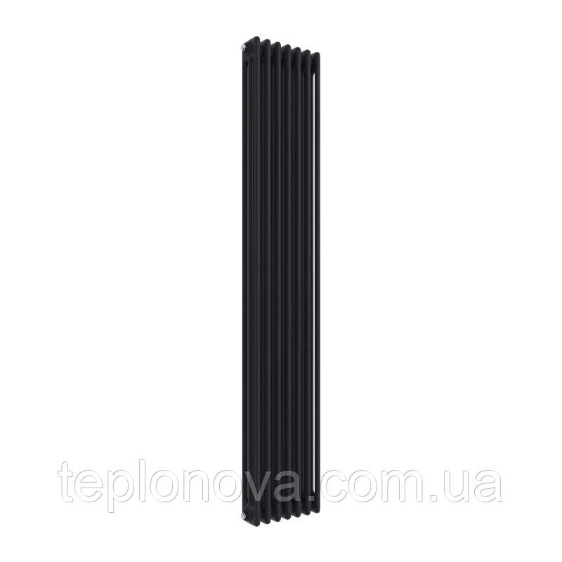 Дизайнерський радіатор 1800/335 (мм) чорний мат IDEALE VIOLA (бічне підключення) 13 7/1800/335 Чернівці - фото 1
