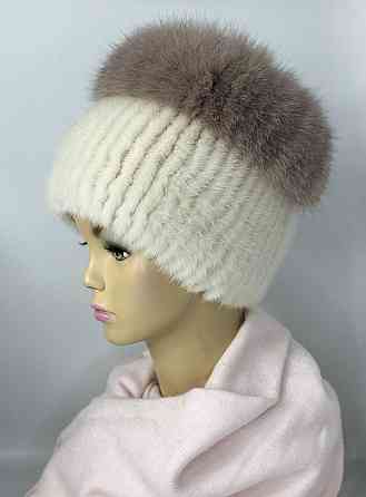 Жіноча норкова шапка кубанка Каміла Какао Харків