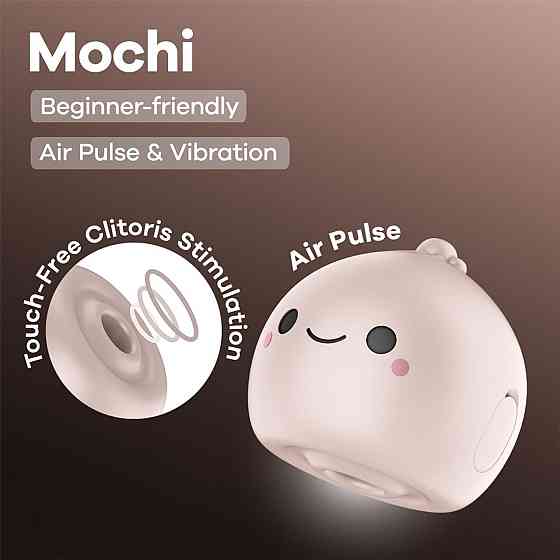 Вакуумний кліторальний стимулятор Satisfyer Mochi Beige Sex Aura Київ