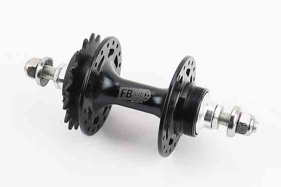 Втулка задня FIX алюмінієва 14Gx36H з фіксованою передачею 16Т, різьба Flip-Flop, 2 пром-підшипники 6000 2RS, кріпл. гайка, чорна FB-A266В Київ