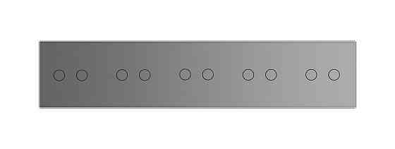 Розумний сенсорний ZigBee вимикач 10 сенсорів (2-2-2-2-2) Livolo сірий скло (VL-C710Z-15) Коломыя