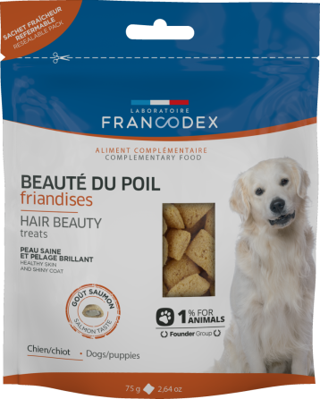 Ласощі для шкіри та шерсті Francodex (Франкодекс) для собак з лососем, 75 г Вінниця