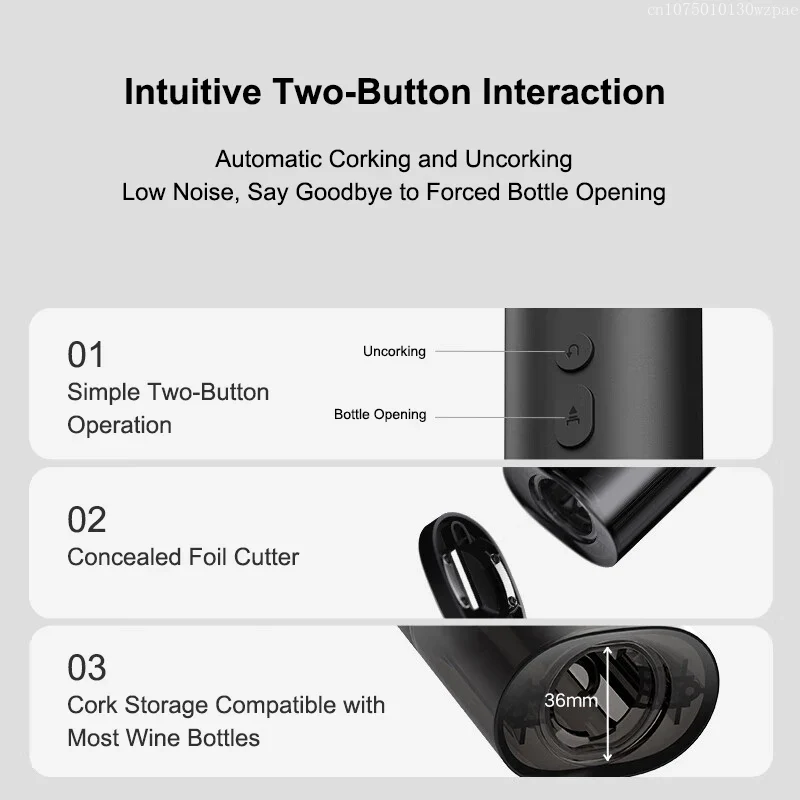 Штопор Xiaomi Mijia Electric Red Wine Bottle Opener Одесса - изображение 6