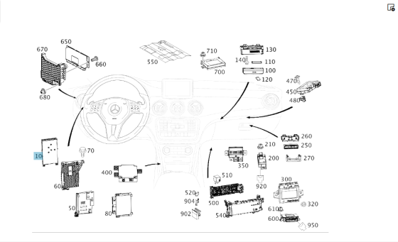 Mercedes-Benz  A2469009413 Передній блок SAM CLA C117 GLA X156 A-class W176 B-class W242 B-class W246 Одесса