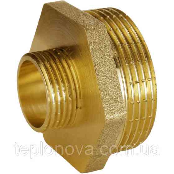Ніпель редукційний латунний 1 1/4| НР х 1/2| НР штампований А0514А VA Чернівці
