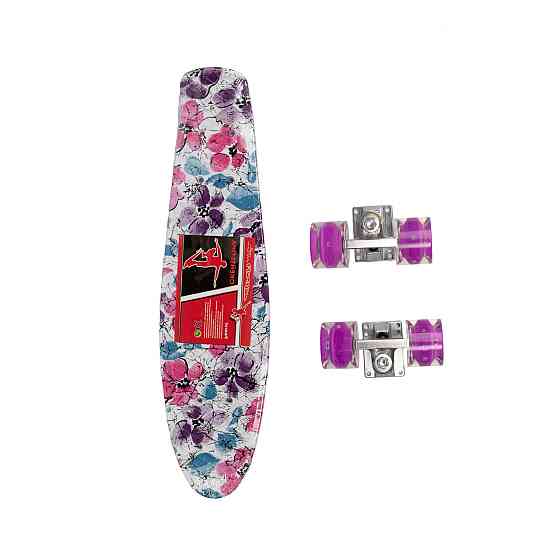 Скейт пенни борд, скейтборд Profi МS0749-13_9 со светящимися колесами алюминиевая подвеска Каменец-Подольский