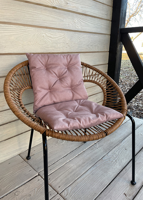 Подушка для стільців (38x38х5 см) Decorator Мальмо колір пудровий 84-111 Київ - фото 6