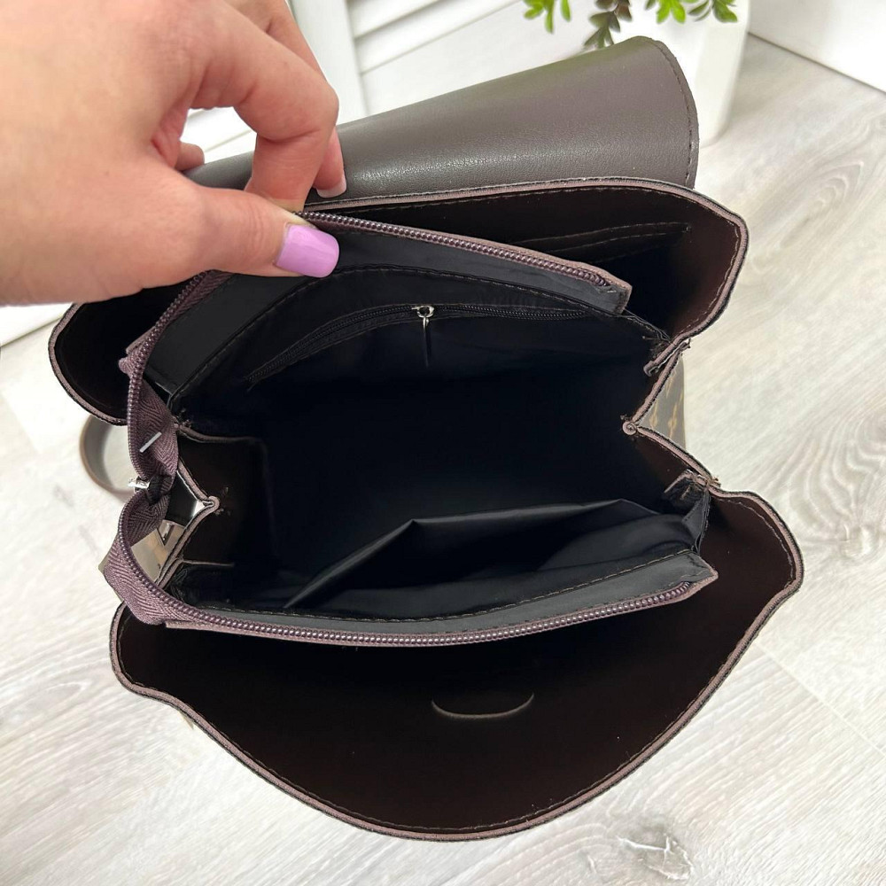 Брендовый женский рюкзак-сумка. Женский маленький брендовый рюкзак Louis Vuitton Киев - изображение 6