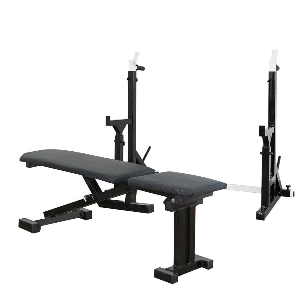 Скамья с отрицательным углом 40 на 40 мм + Стойки со страховкой 40 на 40 мм + брусья и штыри под блины Киев - изображение 1