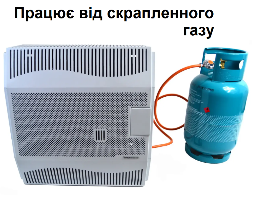 Конвектор газовий чавунний Hosseven HDU-5 DK обігрівач Туреччина 5 кВт до 50 м2 з італійською автоматикою EuroSit + димохід Тернопіль - фото 8
