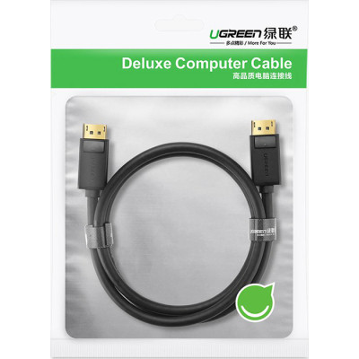 Кабель мультимедийный DisplayPort M to DisplayPort M 1.0m DP102 black Ugreen (10244) Винница - изображение 2