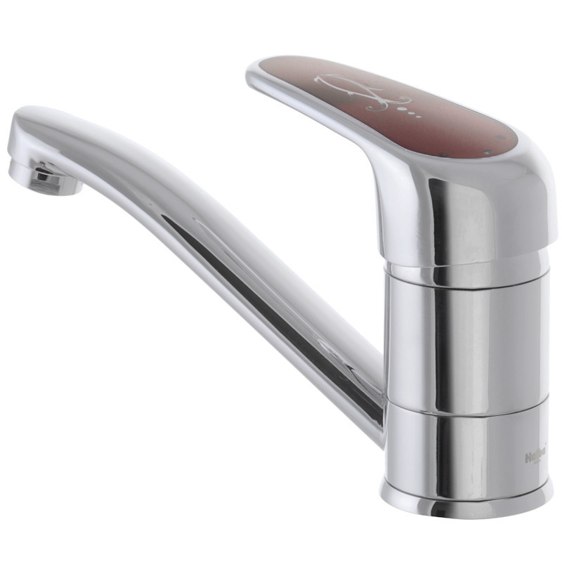 Змішувач для умивальника Haiba Magic 004 з червоною ручкою (вилив 15 см) (HB0690) Київ - фото 3