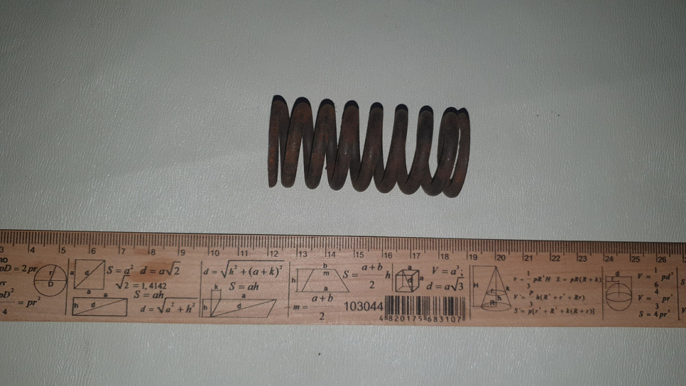 Пружина сжатия 29х63х4.3 мм. СССР. Харьков - изображение 1