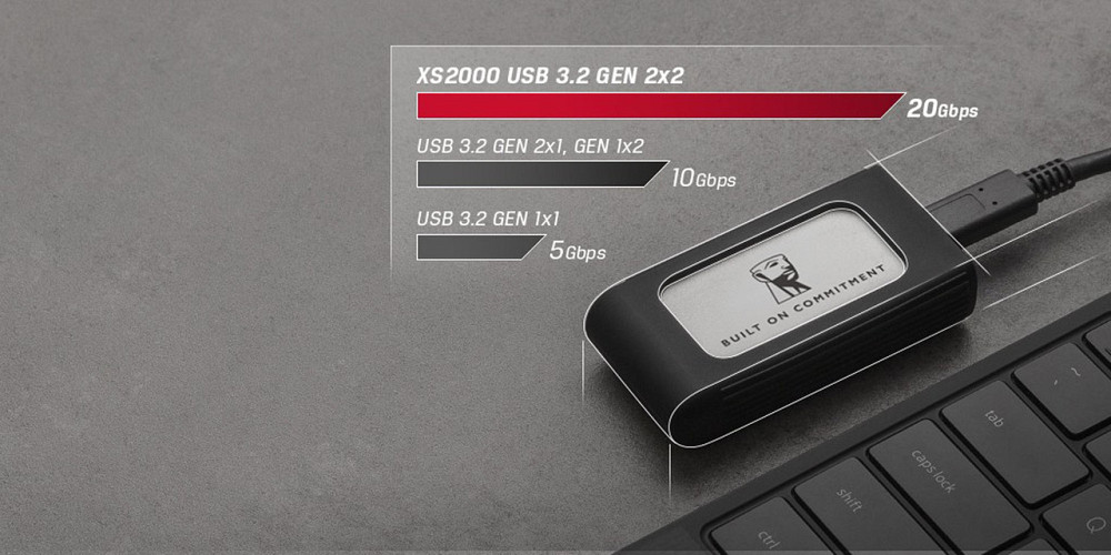 Накопичувач зовнішній SSD Portable USB 1.0ТB Kingston XS2000 BoC Silver (SXS2000/1000GA) ( Сріблястий ) Харків - фото 5