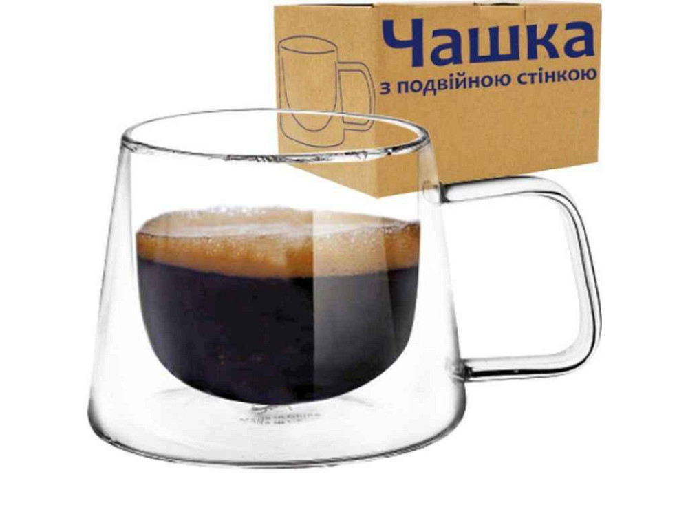 Чашка з подвійною стінкою 200мл 202-22 ТМ SNT Київ - фото 1