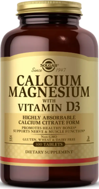 Кальций и магний с витамином Д3 SOLGAR Calcium Magnesium with Vitamin D3 300 таб Киев - изображение 1