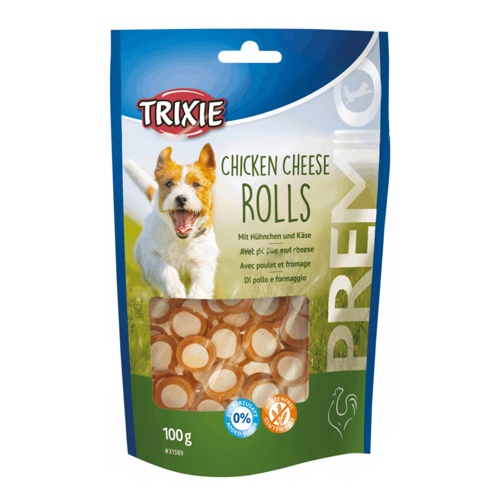 Лакомство для собак Trixie (TX-31589) PREMIO Chicken Cheese Roll роллы для собак с курицей и сыром 100 г Винница - изображение 1