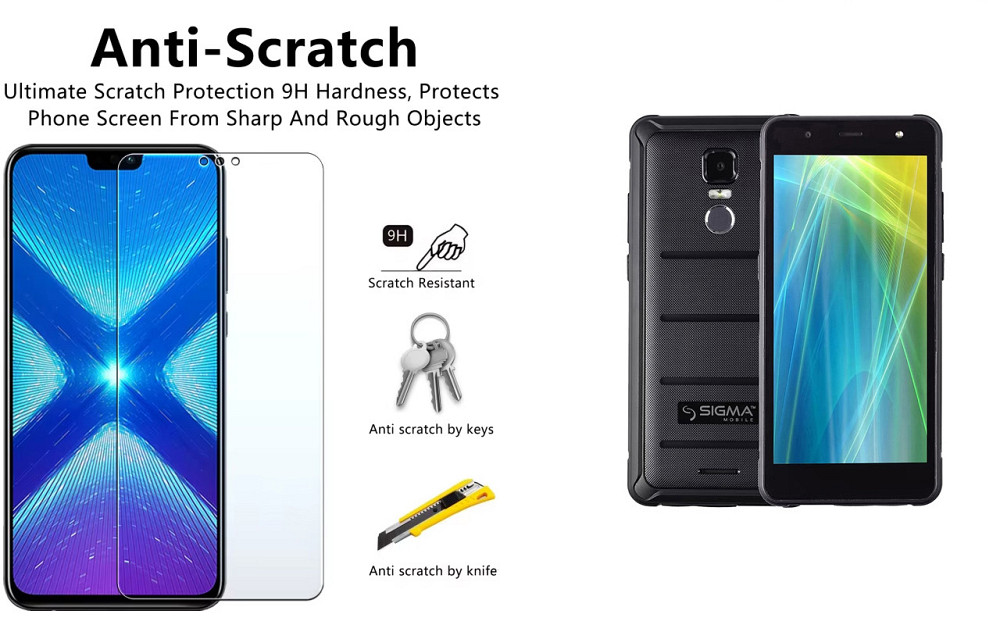 Захисне скло NeoGlass для Sigma mobile X-Treme PQ37 – надпрозоре та стійке Київ - фото 1