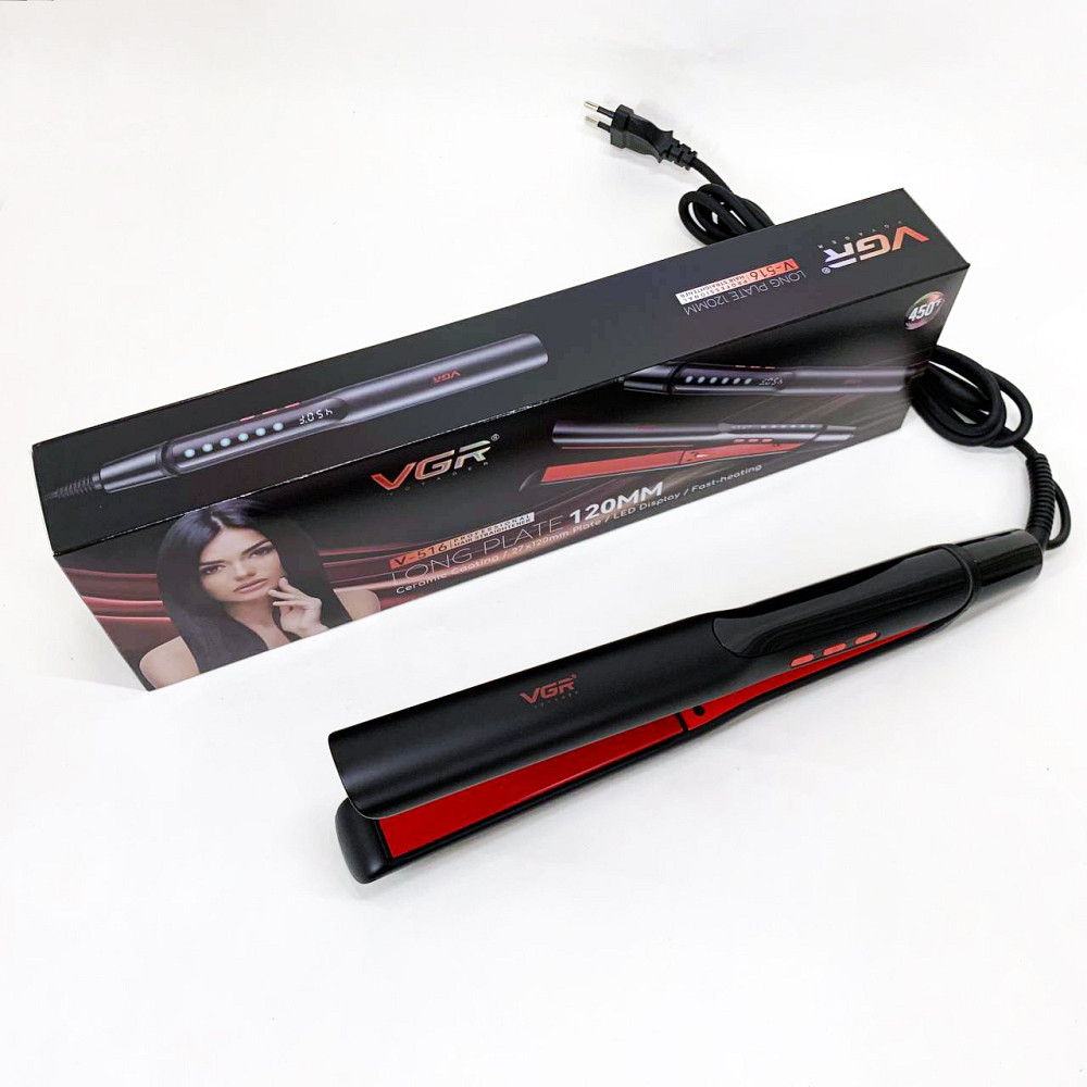 Щипцы гофре для выравнивание волос VGR, Широкий утюжок для выпрямления волос, Выпрямитель утюжок щипцы TQ-18 Львов - изображение 5