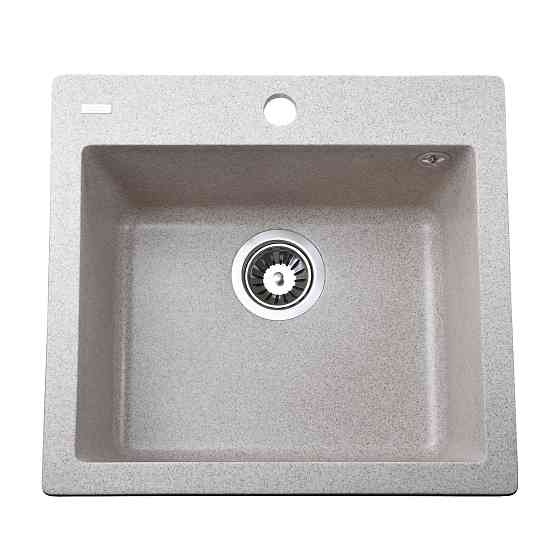 Гранітна мийка Globus Lux AOSTA мигдаль 490x455мм-А0008 Київ