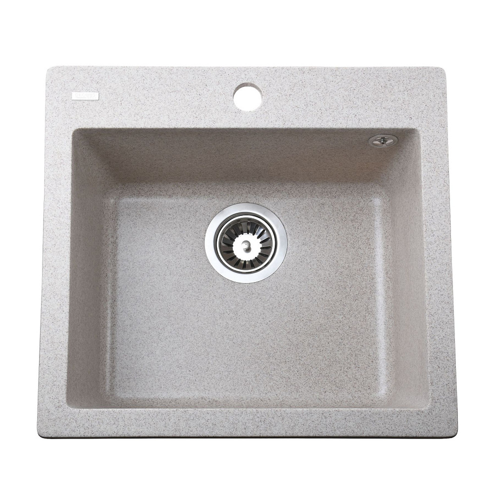 Гранітна мийка Globus Lux AOSTA мигдаль 490x455мм-А0008 Тернопіль - фото 1