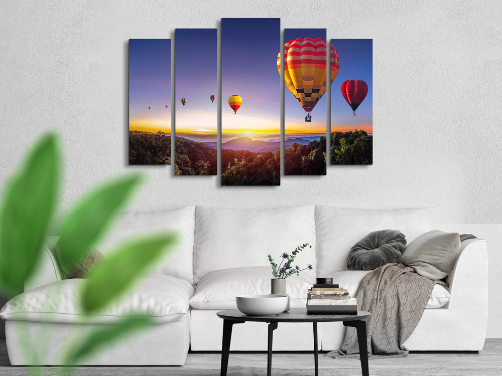 Модульная картина в гостиную / спальню Воздушные шары Art-395_5 ( 80х118см ) Киев - изображение 2