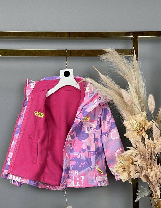 Детская ветровка+флиска для девочек  100,110,120 Николаев - изображение 4