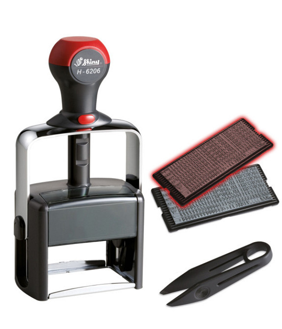 Металевий,самонабірний штамп 7-рядк, 56х33мм Київ - фото 1