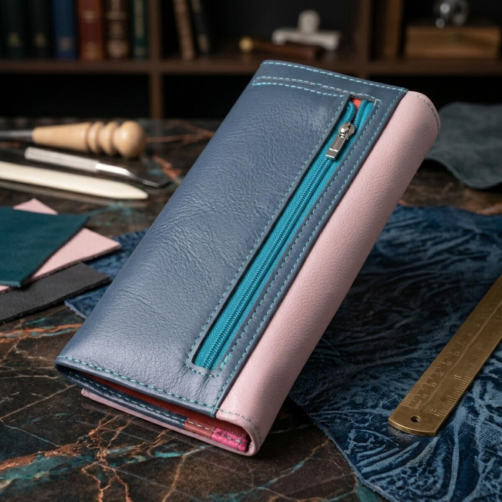 Женский практичный кошелек из натуральной кожи ST Leather 22521 Разноцветный Киев - изображение 14