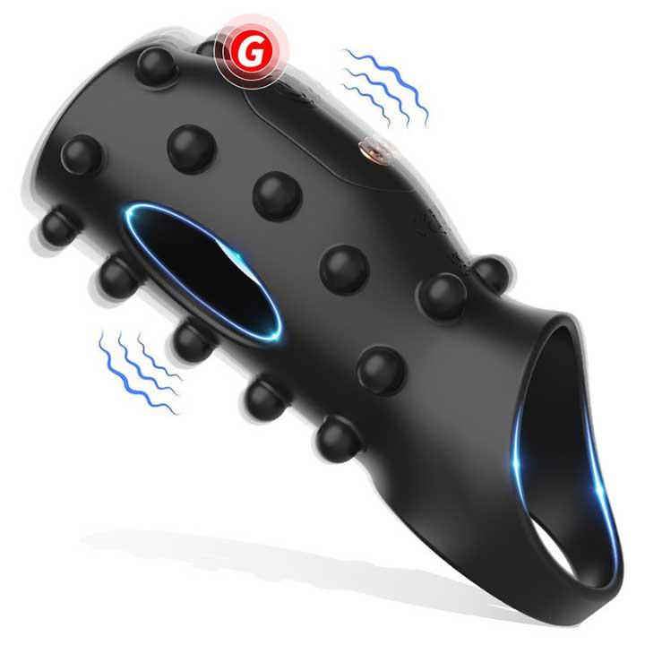 Насадка з вібрацією і шипами на пінис і мошонку Ultimate Couples Cage USB Вінниця - фото 1