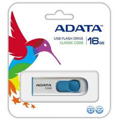 USB флеш накопитель ADATA 16GB C008 White USB 2.0 (AC008-16G-RWE) Винница