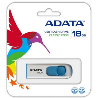 USB флеш накопитель ADATA 16GB C008 White USB 2.0 (AC008-16G-RWE) Винница - изображение 5