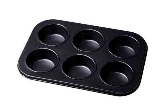 ФОРМА З АНТИПРИГАРНИМ ПОКРИТТЯМ ДЛЯ ВИПІЧКИ 6-ТИ КЕКСІВ СТАНДАРТ 26,5 Х 17,5 Х 3 СМ (ШТ) 9839 ABA-OPT Одеса