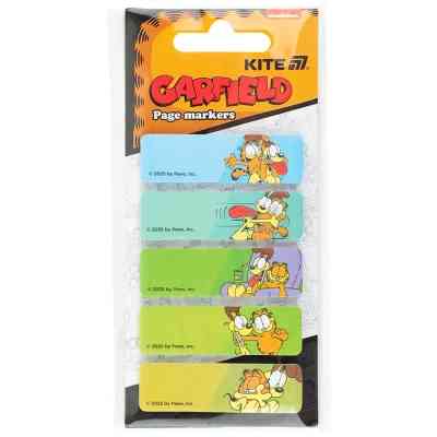 Стікер-закладка Kite паперова з малюнком Garfield, 100 шт, 5х15х50 мм, прямокутна (GF25-480) Вінниця