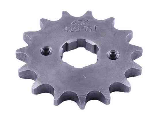 Зірка передня 15Т 428Н на мотоцикл із бензиновим двигуном СВ-125/150 Мукачево