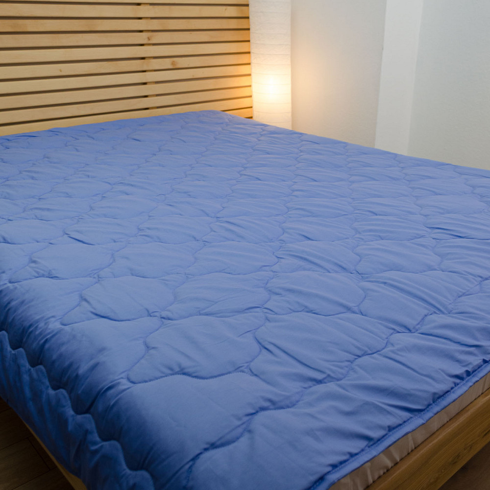 Одеяло конопляное летнее Сатин Василек YouStar детское 110х140 см (Синий) Сумы - изображение 2