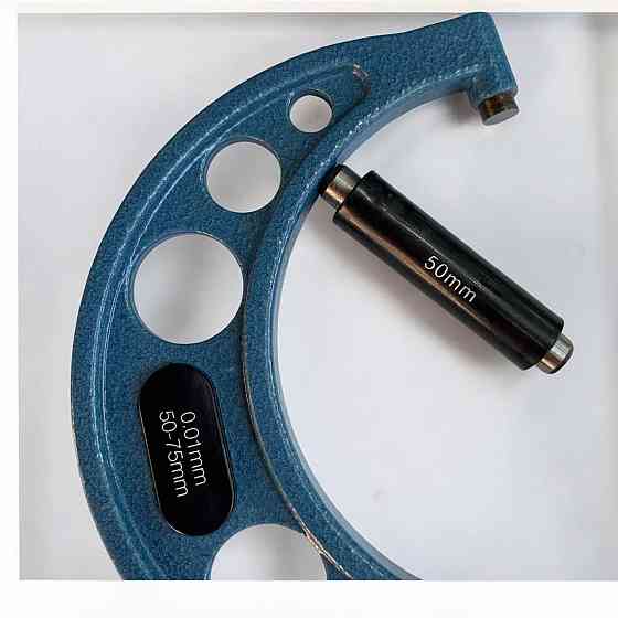 Мікрометр гладкий МК50-75 мм — прецизійний вимірювальний інструмент для точних зовнішніх вимірів металу Харків