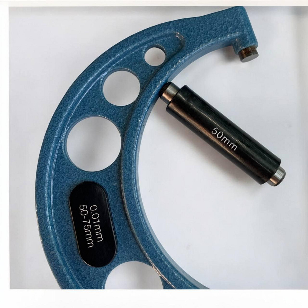 Мікрометр гладкий МК50-75 мм — прецизійний вимірювальний інструмент для точних зовнішніх вимірів металу Харків - фото 4