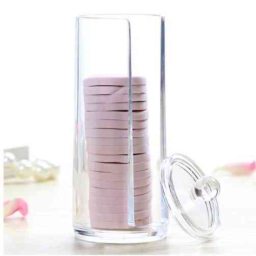 Контейнер для ватных дисков прозрачный - размер высота 17см, диаметр 6см Киев