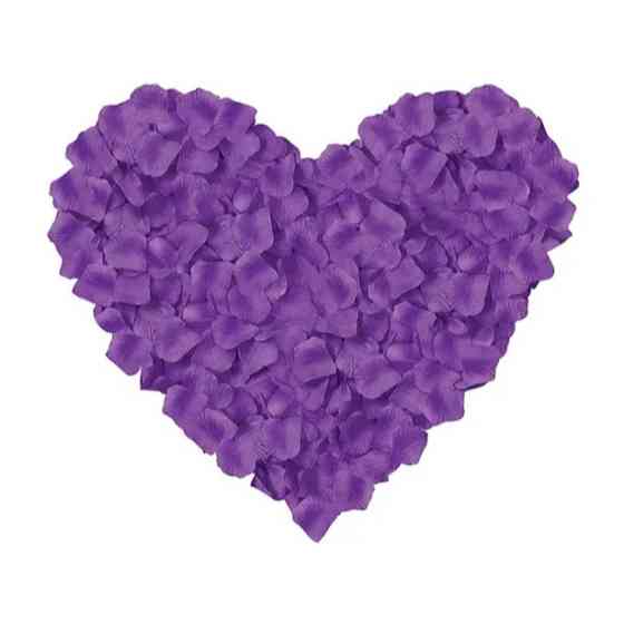 Пелюстки троянд штучні 200 штук 45 на 45 мм бузковий Київ