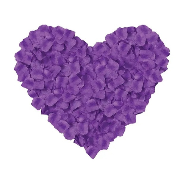 Пелюстки троянд штучні 200 штук 45 на 45 мм бузковий Київ - фото 2