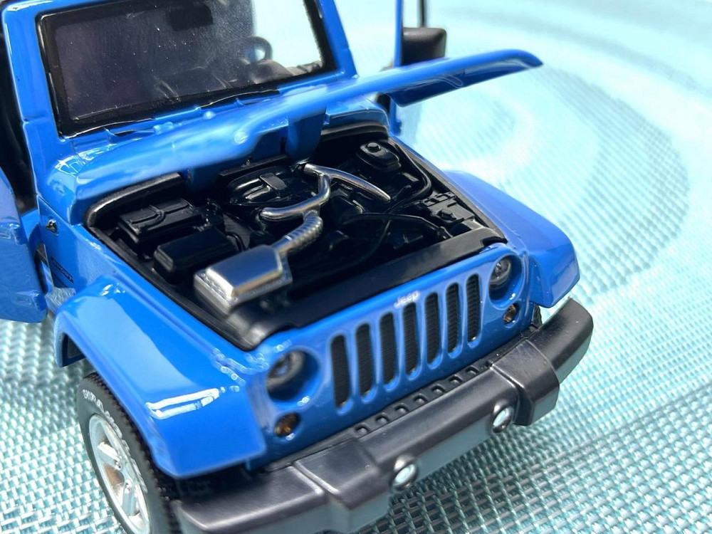 Машина металева Автопром Jeep Wrangler світло звук відчиняються двері капот 1:32 Синя (68331) Чернигов - изображение 10