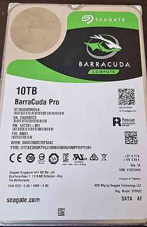 Жёсткий диск: 10TB Seagate Barracuda Pro ST10000DM04 HDD Киев