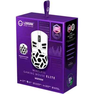 Мишка Lorgar Elite MSE90W Wireless/Bluetooth White (LRG-MSE90W-WH) Вінниця
