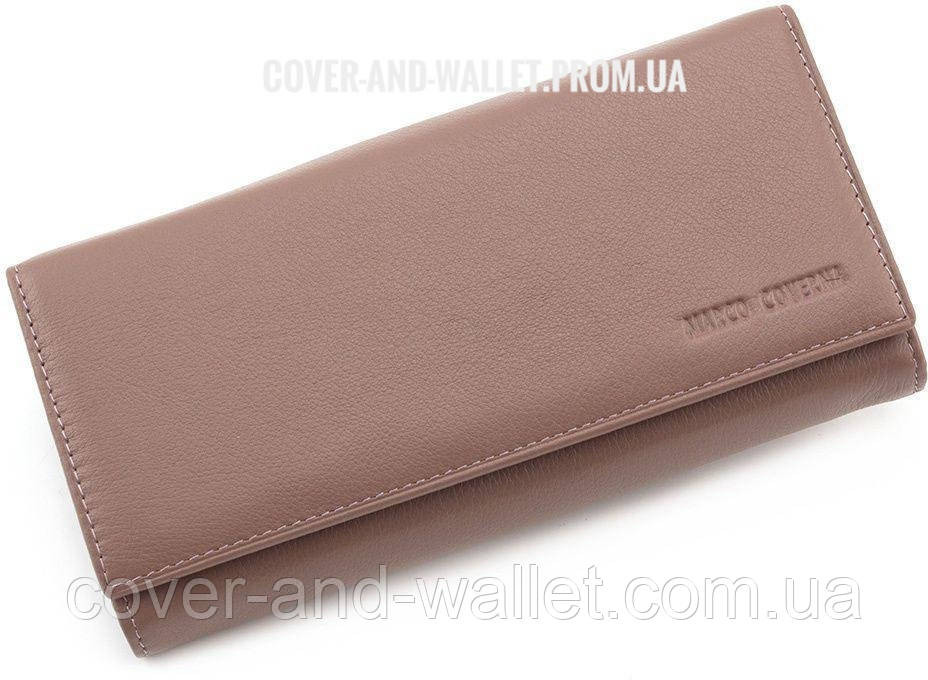 Женский кожаный кошелек на магнитной фиксации пудрового цвета Marco Coverna MC 1413-6 Киев - изображение 6