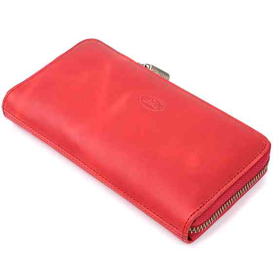 Жіночий гаманець з матової натуральної шкіри Tony Perotti 20834_1 (2250 rosso) Червоний Київ