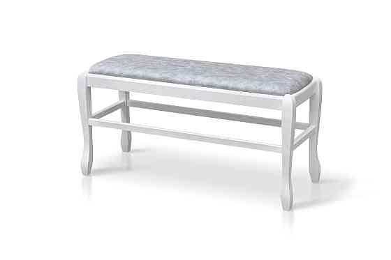 Банкетка Сієста 900, біла/сіра тканина Київ