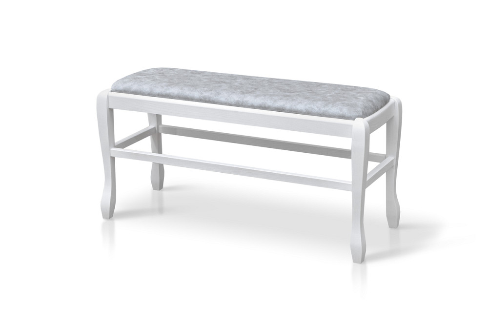 Банкетка Сієста 900, біла/сіра тканина Київ - фото 1