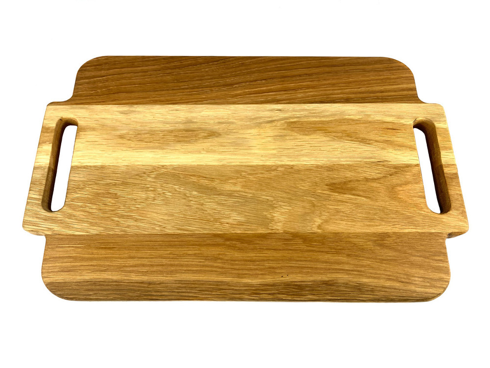 Деревянная тарелка прямоугольная из натурального дерева, закусочная тарелка 40х25х2,5 см Каменец-Подольский - изображение 4